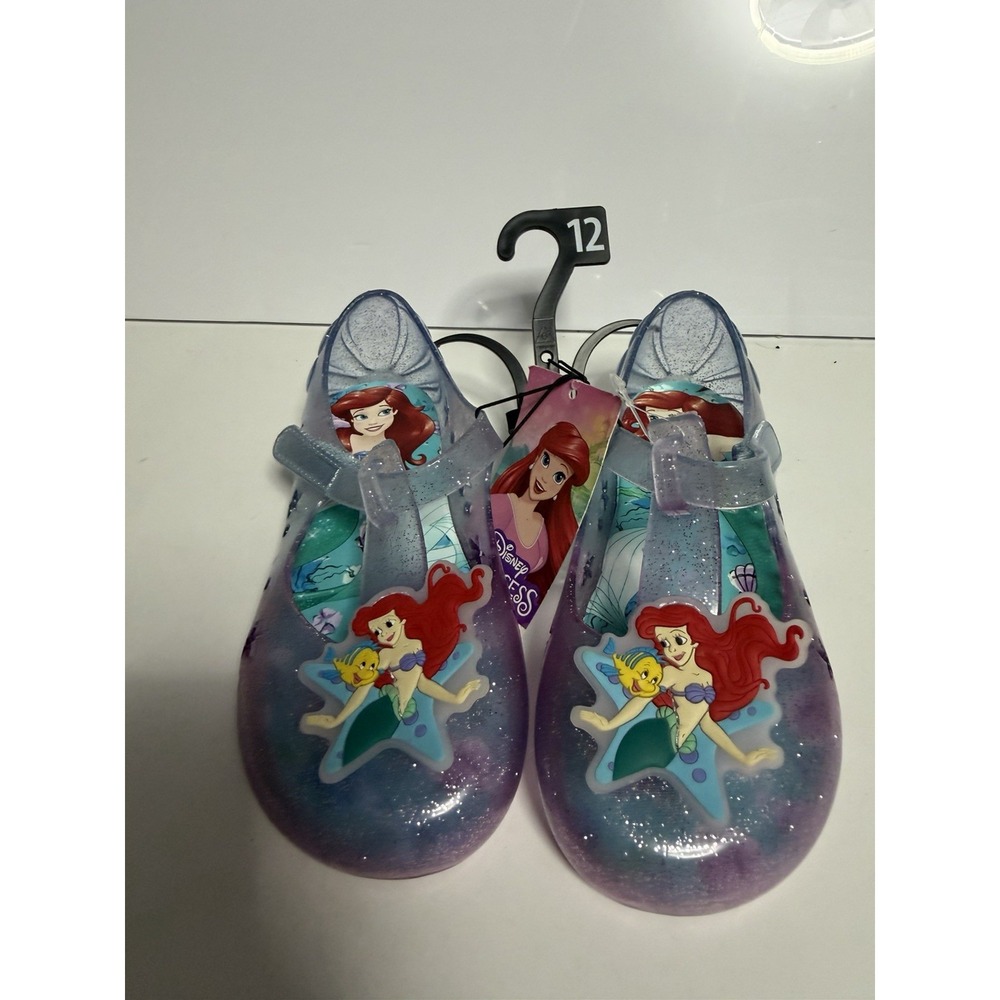 Girls The Little Mermaid Girls Mary Jane Jelly Disney Sandals 12c. C-5